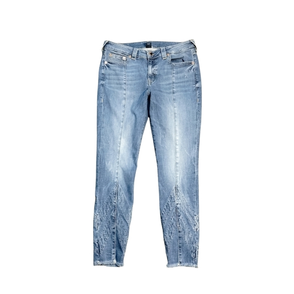 True Religion Vintage Vibes, Classic, Jennie Light Blue Curvy Skinny Jeans SZ-32 - Picture 2 of 7